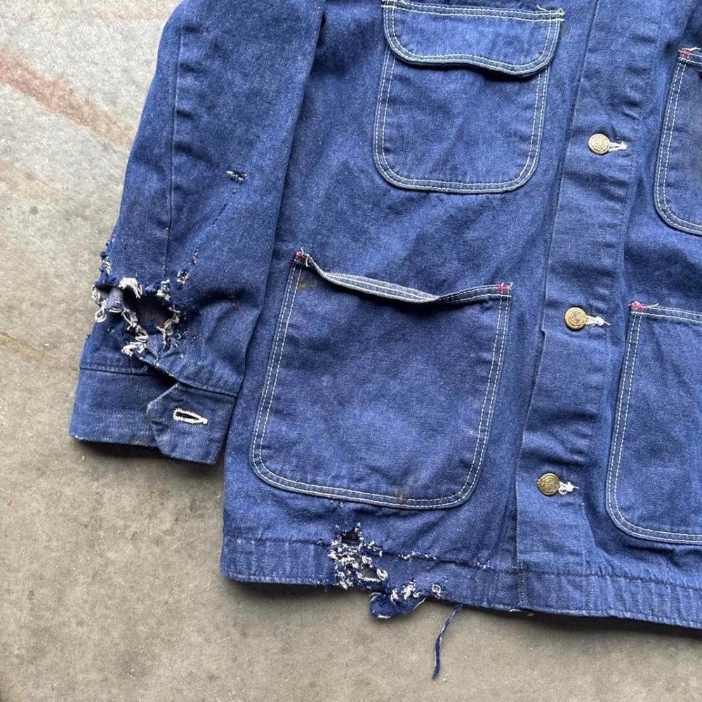 Vintage Distressed‎ Wrangler Chore Jacket 60s - Picture 2 of 6